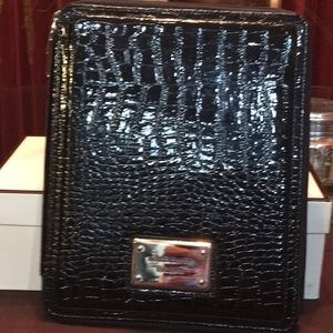 Liz Claiborne Black Croc iPad Case
